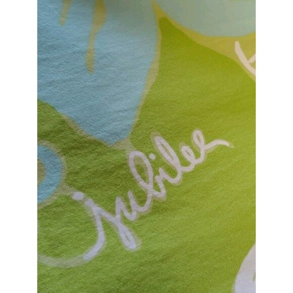 Lilly Pulitzer Jubilee 50th Anniversary Pants Green Blue Floral Size 8 - Picture 3 of 11